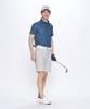 Coq Sportif Cool To the Highly NV00 [Le Golf] Short-sleeved Shirt, All-over Pattern, Sweat-wicking, Quick-drying, Stretch-forcer, Touch, Breathable,