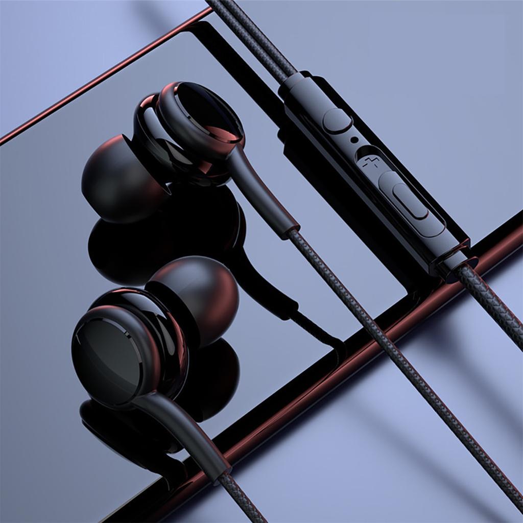 3.5mm Wired Headphones With Bass Earbuds Stereo Earphone Music Sport Gaming Headset With Mic For  