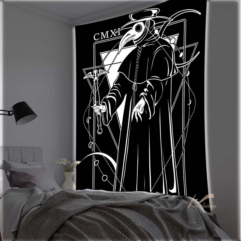 Череп Смерти Wall Art Спальня Гостиная Сатана Гобелен Череп Корабль Смерти Домашний Декор Подарки