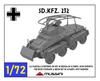 Mussini 1/72 Немецкий тяжелый бронеавтомобиль-разведчик Sd.Kfz.232 (8-колесный) времен Второй мировой войны, смоляной набор MM072-041 (танк)