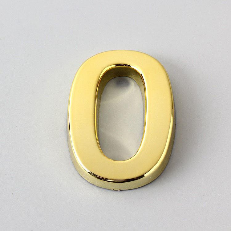 5 см ABS позолоченный золотой номерной знак на этаже отеля, цифровые вывески, гостиничный номер, номер двери, цифра 0-9, наклейка с самоклеящейся наклейкой