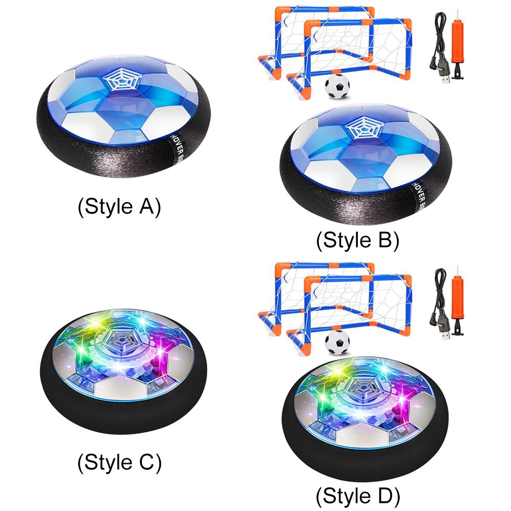 Air Power Hover Ball with LED Light and Foam Bumper Indoor Outdoor  Air Floating Soccer Ball Floating Soccer for Boys Girls