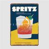 Aperol Spritz Vintage Metal Sign Club Party Plaques Design Bar Cave Tin Sign Poster