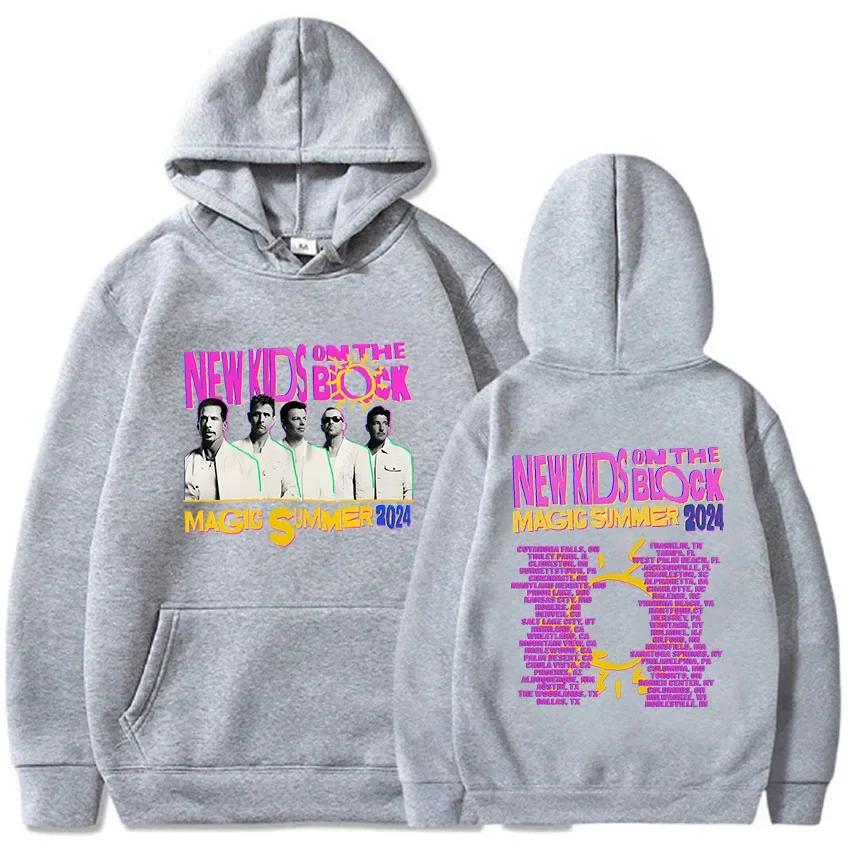 Женская уличная одежда Roupas Femininas Поп-музыкальная группа NKOTB-B Пуловеры The Magic Summer Tour 2024 Толстовки с длинным рукавом Графическая толстовка