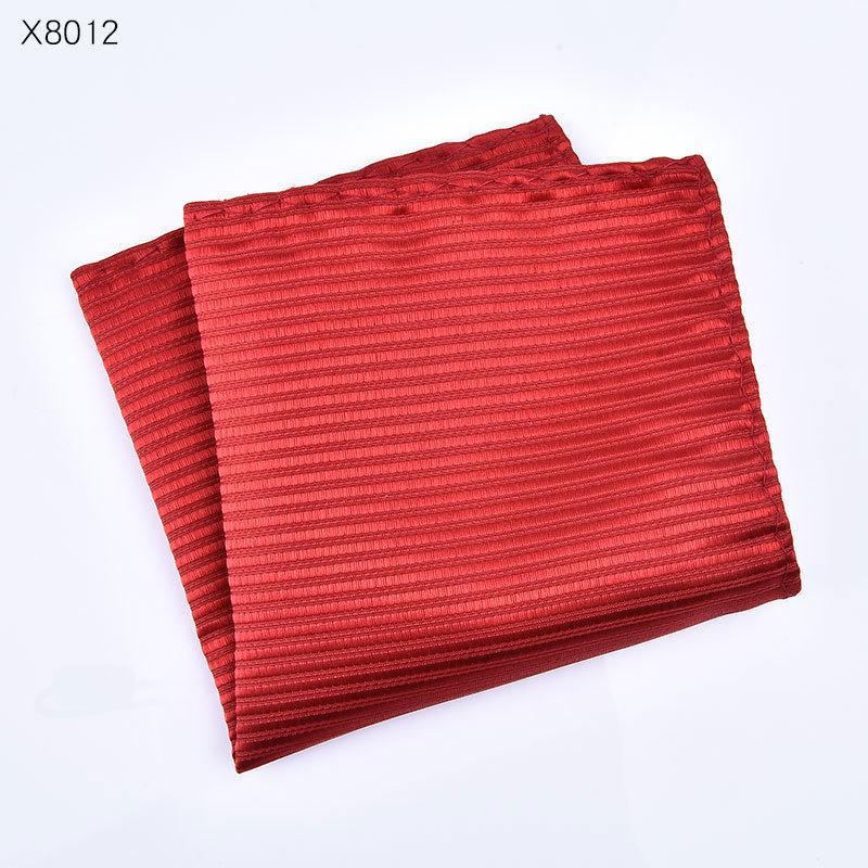 Men's Red Pocket Square for Suit - Formal Wedding Groom or Best Man Accessory