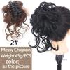 LUPU Synthetic Chignon Messy Curly Claw Hair Bun Scrunchy Fake False Hair Band Tail for Women Hairpieces Blonde Black Brown