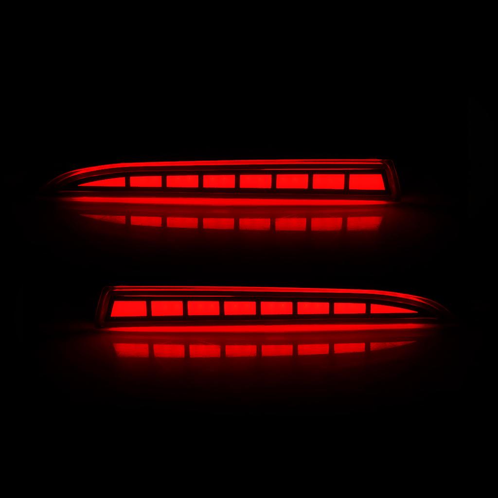LED Rear Bumper Reflector Light For For Cadillac ATS XT5 For Chevrolet Camaro Pontiac G8 Function Brake Dynamic Turn Signal 12V