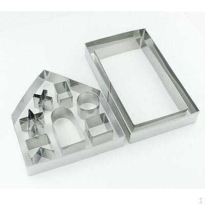 10 шт., рождественский пряничный домик, формочка для печенья, сделай сам, форма для торта, пищевая форма из нержавеющей стали