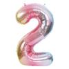 32-Inch US Number Birthday Party Balloons - Individual Aluminum Film