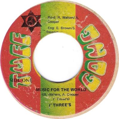 7-дюймовая пластинка I THREES STEVE GOLDING Music For The World NONE Tuff Gong Ямайка Регги Ска Даб Б/у