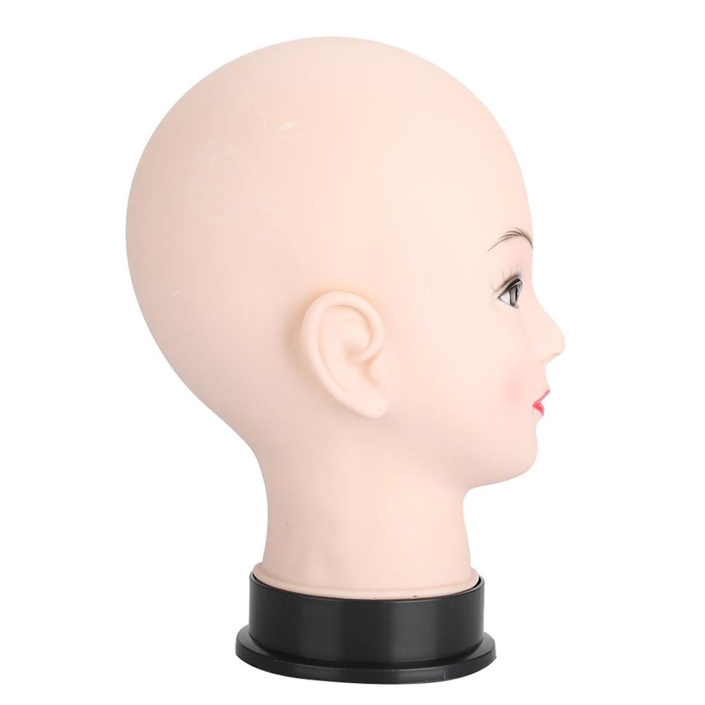 Soft Mannequin Head Massage Makeup Practice Head Model Cosmetology Training Wig Hat Display