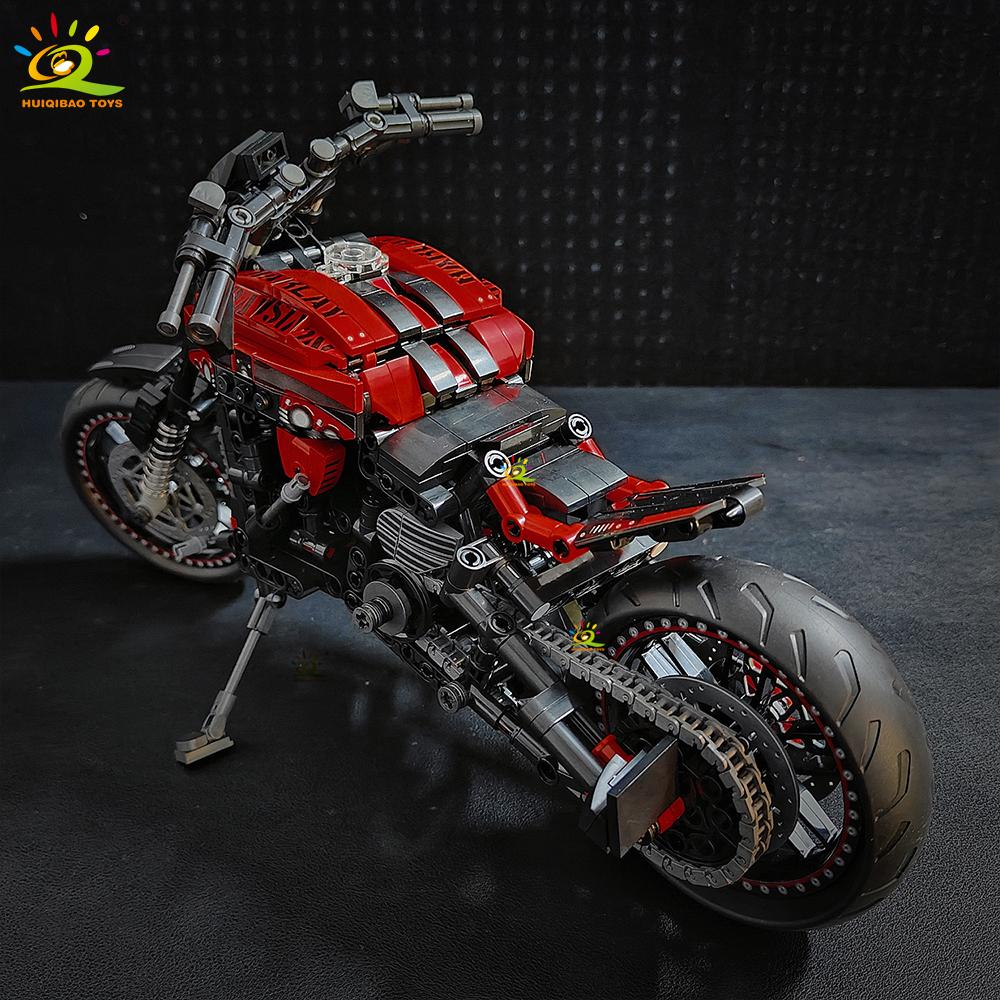 826 деталей MOC Модель Мотоцикла Строительные Блоки Технические Мото Кирпичики Игрушка для Детей Мальчиков Детей Взрослых Коллекция Украшения