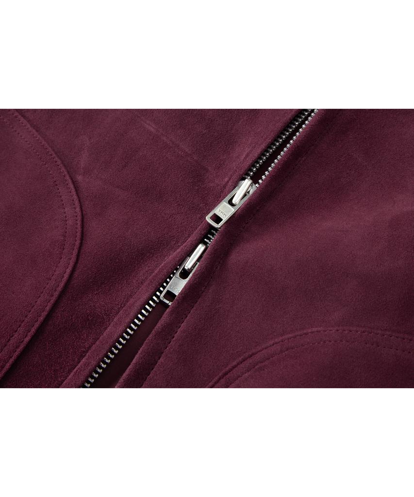 Bttb Real Suede Formal Single Jacket (Real Burgundy)