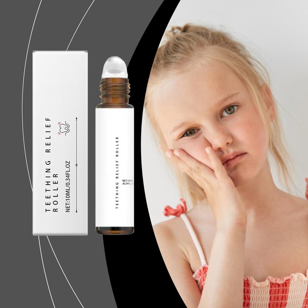 Teething Roller Pain Relief Roller Serum Soothes Teething Discomfort Relieves Pain Gentle And Refreshing,10ML