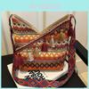 Ethnic Style Tote Bag For Women With Tassel For Daily Use