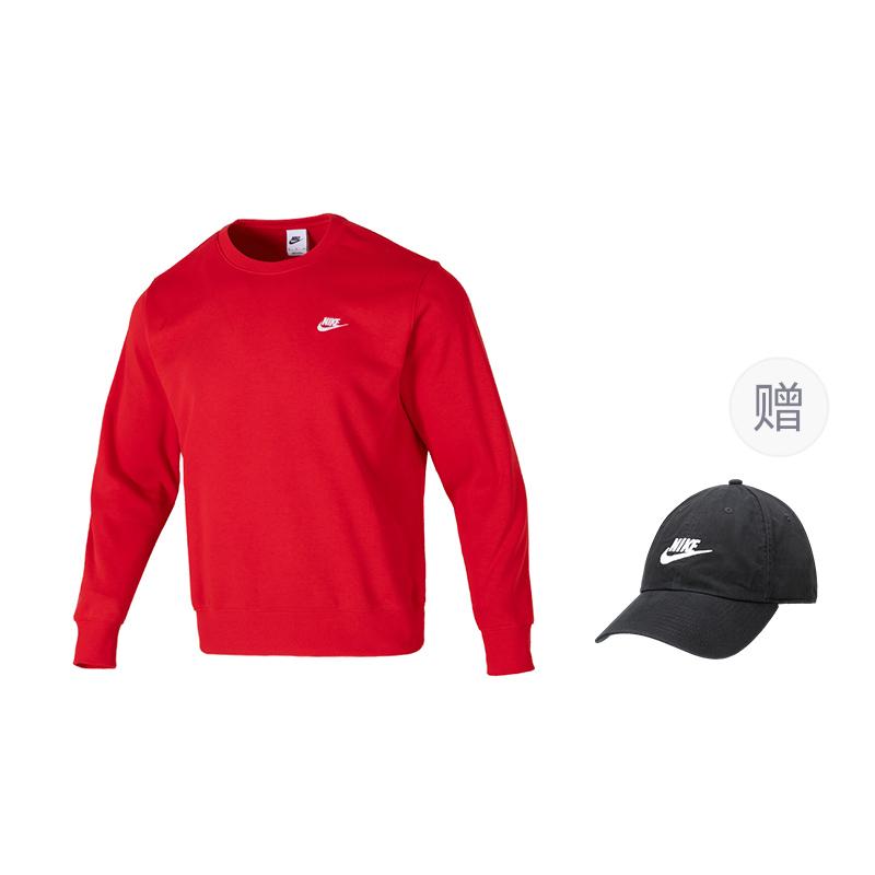 Nike Клубная толстовка мужская University Red/White FN3889-657
