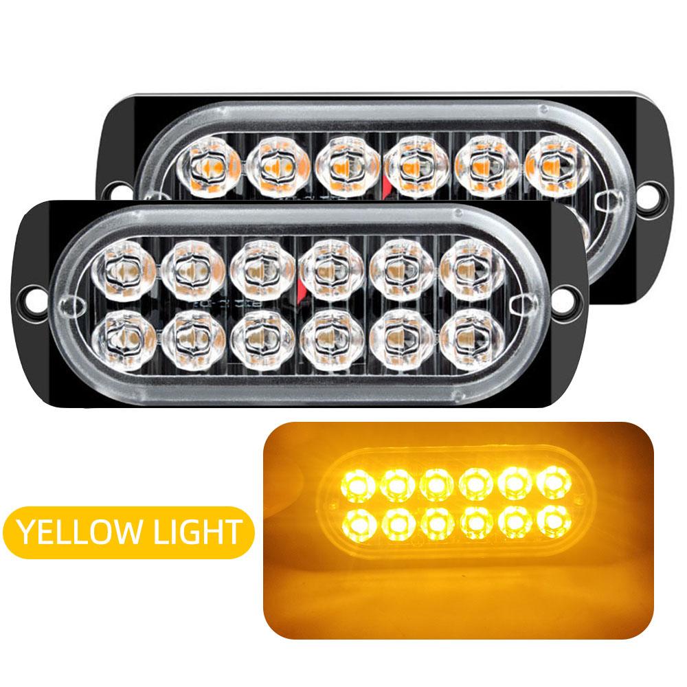 Car Warning Light Car Lights Assembly Car Truck Emergency Side Lamp 12 LED Car-styling Signal Lamp LED Warning Light