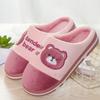 Winter Couple Cartoon Home Slippers Thickened Non-slip Slippers Warm Indoor Cotton Slippers
