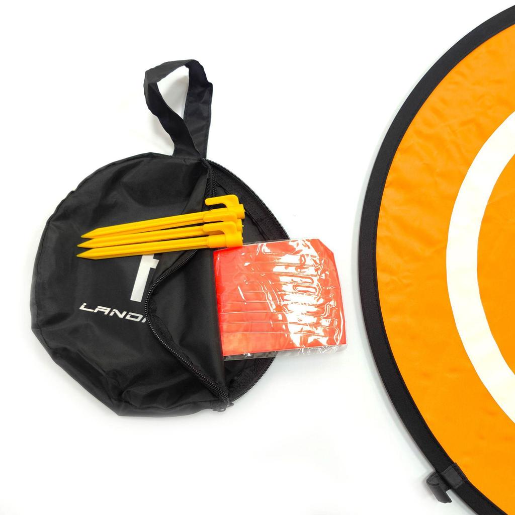 Portable Foldable Drone Landing Pad with Coordinates, 75cm/55cm for Outdoor Use