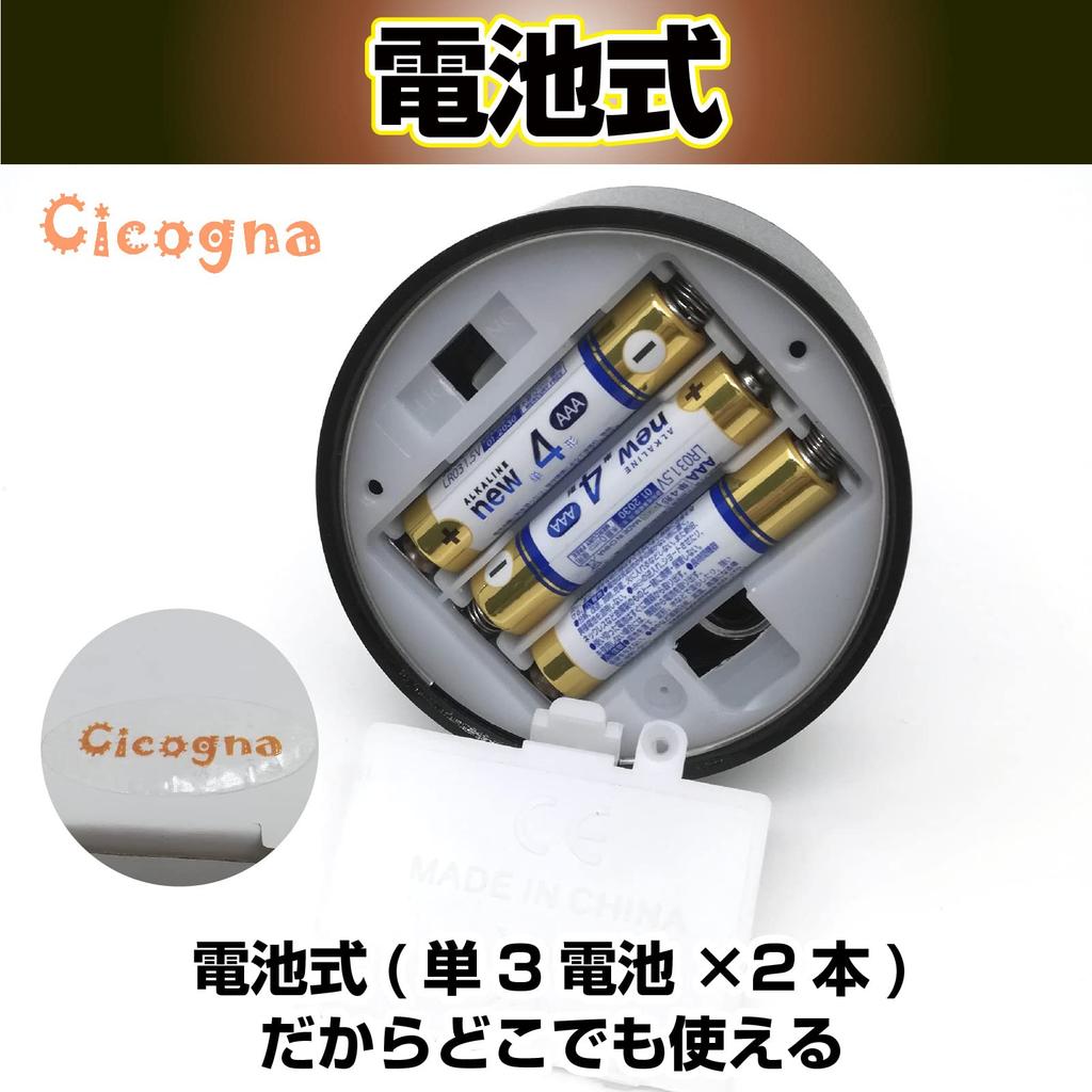 [Cicogna] Мини-светодиодный прожектор, Маленький, с подставкой, Работает от батареек, Не требует проводки, Регулируемый угол, Свет для хобби, для фигурок, пластиковых моделей, Merc