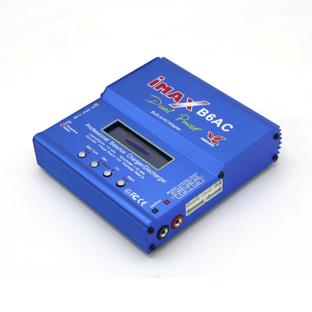 Imax B6 AC RC зарядное устройство 80 Вт B6AC 6A баланс зарядное устройство цифровой ЖК-экран Li-ion LiFe Nimh Nicd PB Lipo разрядник аккумулятора