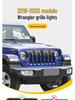 Светодиодные дневные ходовые огни RGB для решетки радиатора Jeep Wrangler JL 18-23 с 7-цветным управлением через приложение
