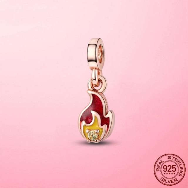 Sale Me Pendant 925 Sterling Silver Love Four-Leaf Clover Dangle Charm Beads Fit Me Bracelet Jewelry Gift