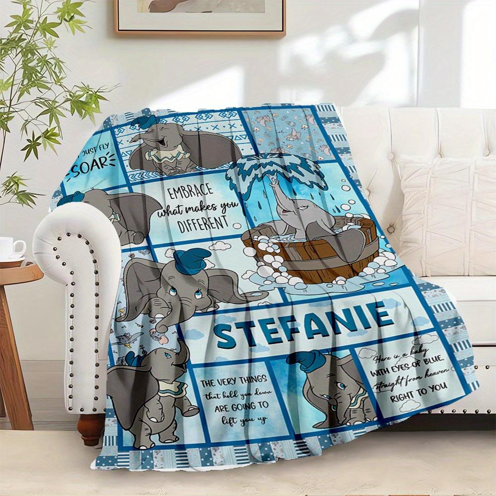 1pc Piece Flannel Stitch and Angel Pink Quilt Cover Bedding Set, Throw Blanket Sofa Cover, Gift Home Decor for Bedroom, Living Room or Bedroom.