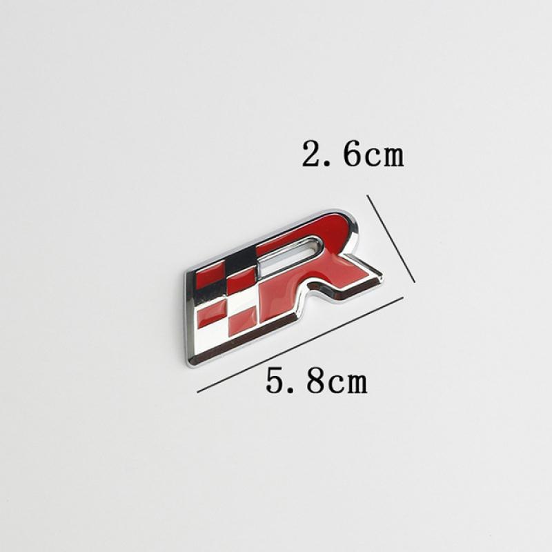 Car Metal Emblem Badge Racing Logo Sticker Auto Body Badge Decals Exterior Accessories