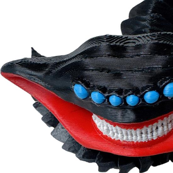 3D-печатная игрушка морское существо с подвижными суставами Фигурка глубоководного животного Артикулированная Мифический океанский хищник Модель Декорация Орнамент
