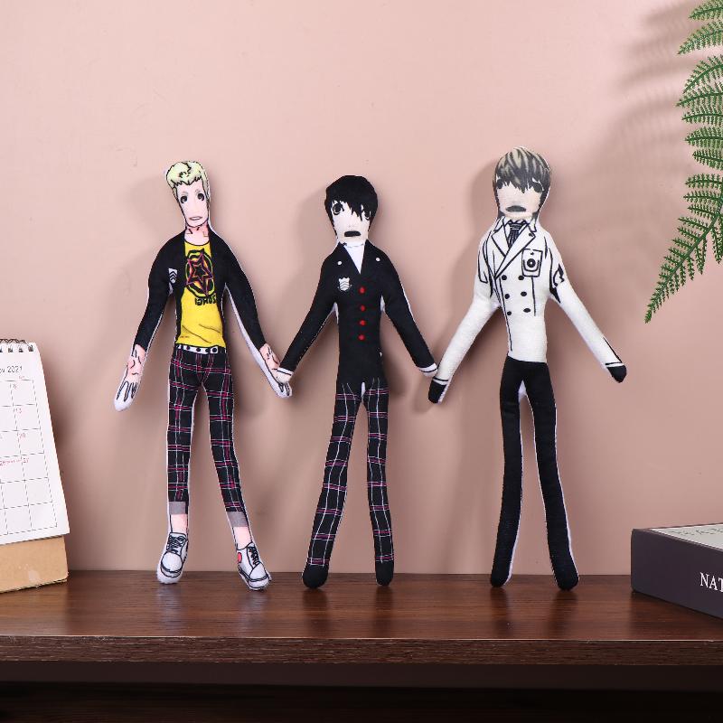 Game Persona Cosplay Doll Amamiya Ren Ryuji Sakamoto Akechi Goro Cosplay Plush Cotton Doll Twistable Shape Stuffed Doll Toy Gift