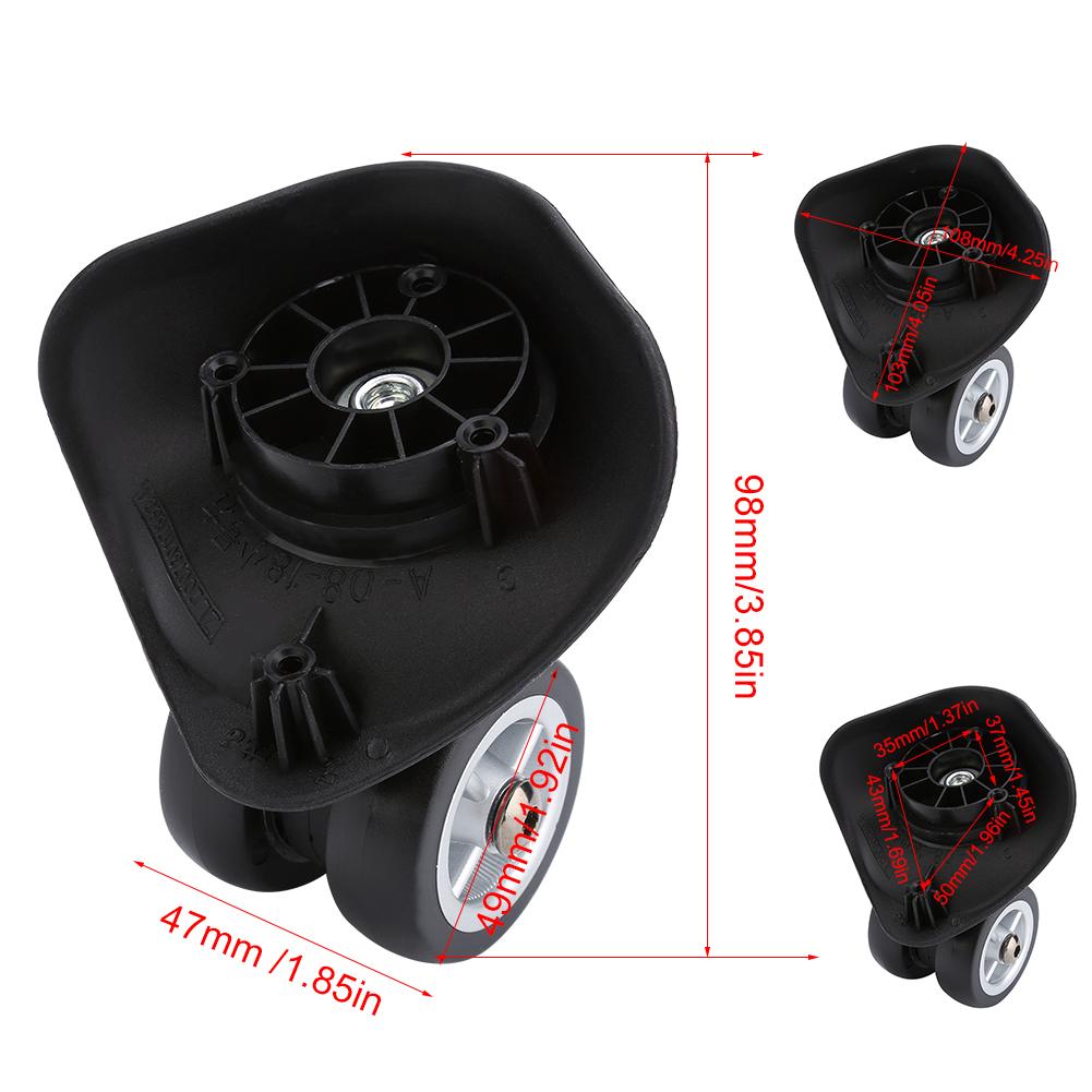 Замена колес для пластикового чемодана, 2 шт. Запасное колесо для багажа для большинства чемоданов