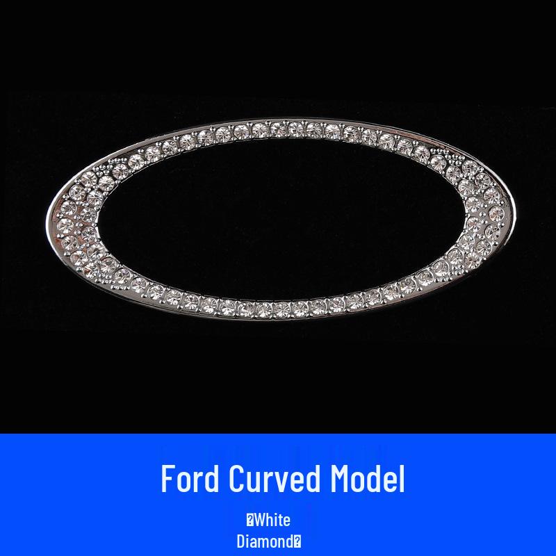 Наклейка со стразами на логотип руля - Стильное украшение салона автомобиля