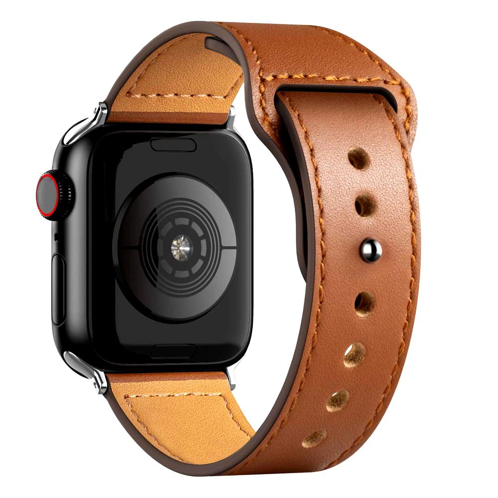 Leather strap For Apple watch band 44mm 45mm 49mm 40mm 42mm 46mm wristband correa bracelet iWatch series 8 9 10 11 SE 7 Ultra 3