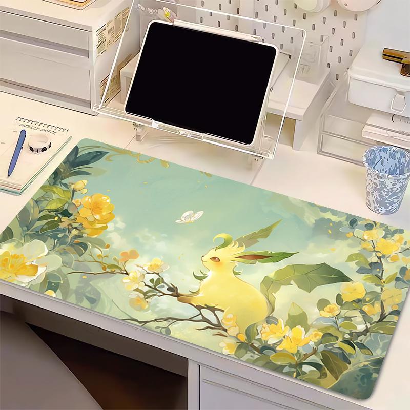 Natural Rubber Mouse Pad Pokemon Gamer XXL Computer Notebook Pc Mousepad Carpet Gaming Accessories Lock Edge Keyboard Desk Mat
