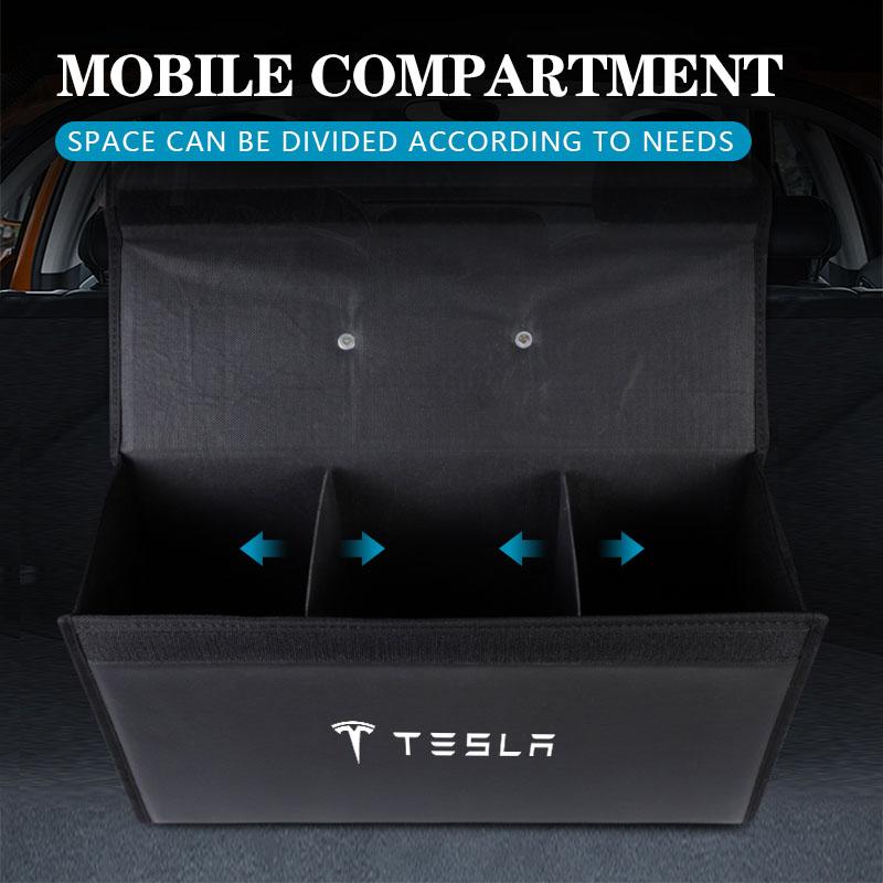 Car Trunk Travel Storage Box Foldable Suitcase Accessories For Tesla Model 3 Model S Model X Model Y Cybertruck Roadster SpaceX