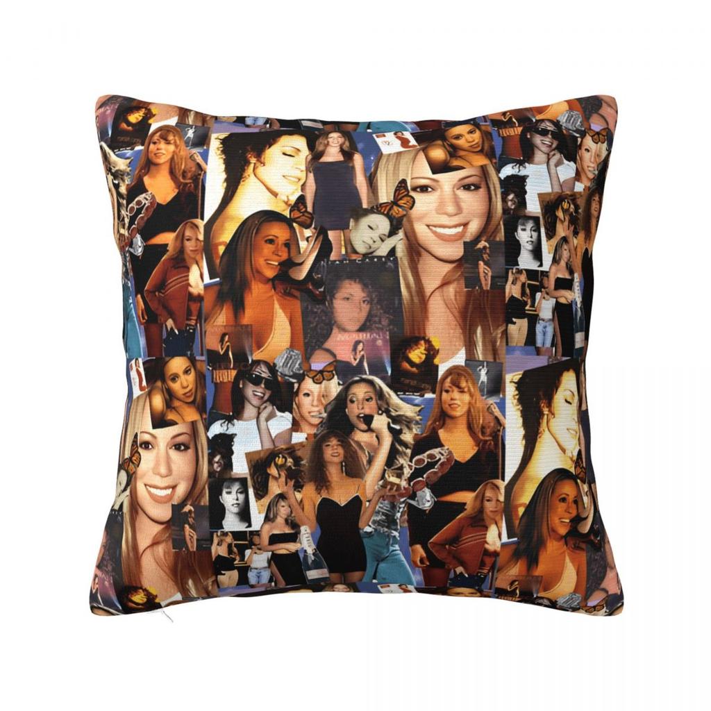 Mariah Carey American Singer Pillow Cover Cushion Cover Soft Graphic Pillow Case Novelty Pillowcases For Sofa Home Decorative