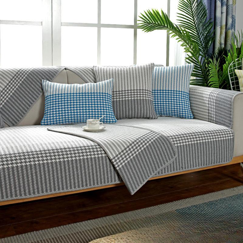 Four Seasons Fabric Sofa Cushion Cotton Braided Nordic Simple Combination Sets Cover Cushion