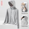 Женская летняя куртка Ice Silk с защитой от солнца, UPF50+, большой козырек, дышащая, защита от УФ-излучения, стиль 2023 г.