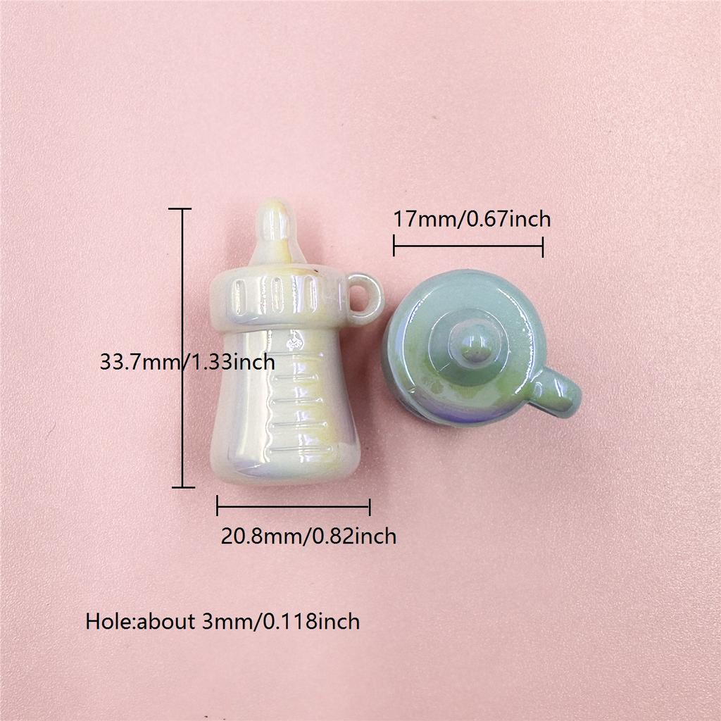 Модные свободные бусины DIY 5 шт. Материал ручной работы Аксессуары для ювелирных изделий для поделок Кормящая бутылочка 20,8*33,7 мм Подвески