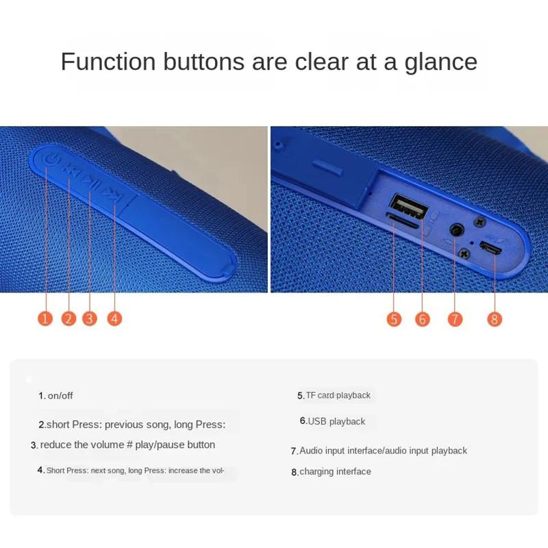 Сабвуфер Коробка Звука Bluetooth Динамик Портативная Звуковая Коробка Музыка Беспроводной Сабвуфер Бас Компьютер ПК ТВ Радио FM 10 Вт Мощный Большой