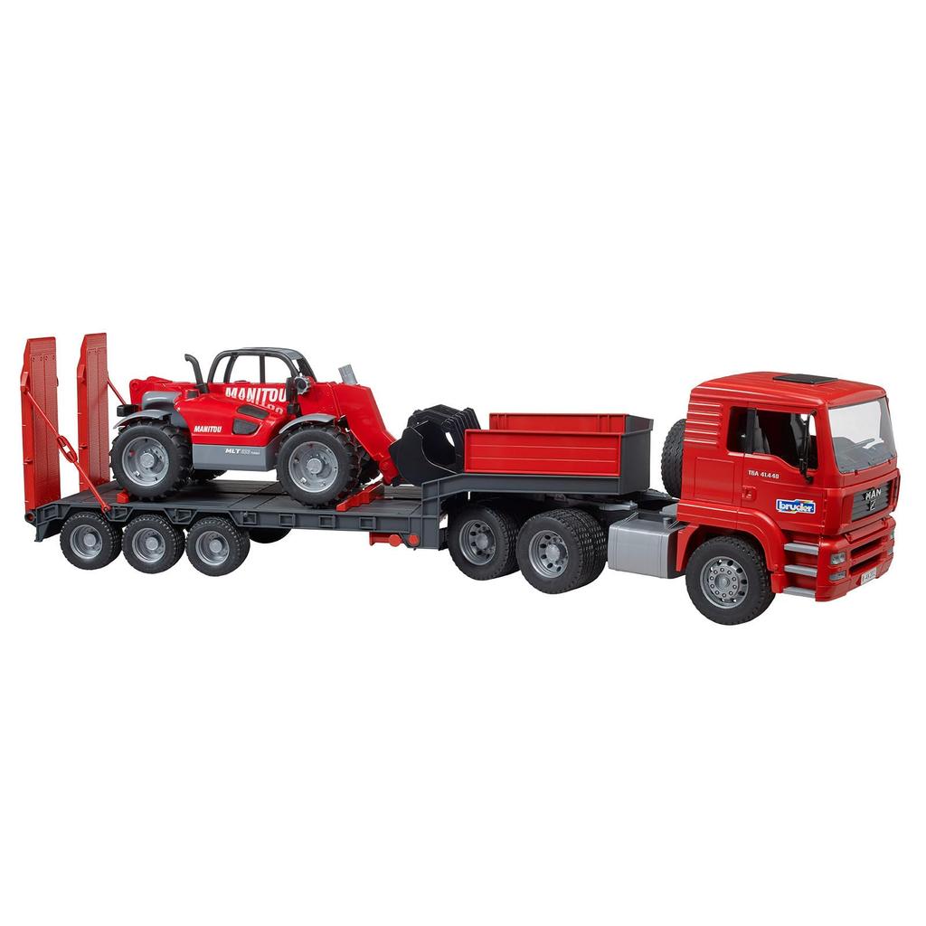 Bruder MAN Truck Manitou Телескопический погрузчик MLT633 BR02774 &
