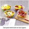 Disposable Plastic Bowls with Lids & Chopsticks Set