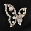 Brooch High-End Niche Silk Scarf Buckle Alloy Diamond Coat Pearl Corsage Pin Accessories