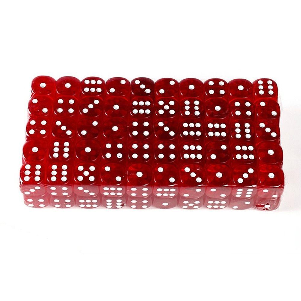 Игровые игрушки 19 мм Игральные кости для игр Настольные игры Квадратные кости Прозрачные кости D6 Кости 6-гранные кости