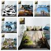 Dinosaur 3D Printing Duvet Cover King Size Bedding Polyester Creative Home Bed Set Children Boy Bedding Cover Set