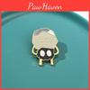 Exquisite Alloy Enamel Cartoon Character Brooch Pin Princess And No-face Yin-yang Design