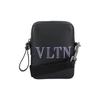 VLTN Принт с буквами Молния Телячья кожа Сумка для телефона Мужская Сумка через плечо Черный XY2B0-943GCI-N78