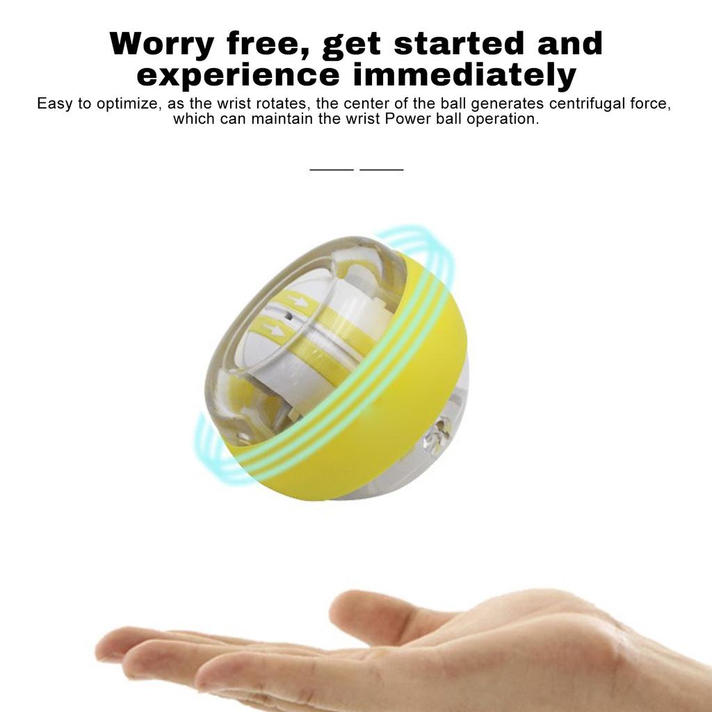 Self Starting Wrist Strength Ball Grip Device - Self Starting Light Counting-