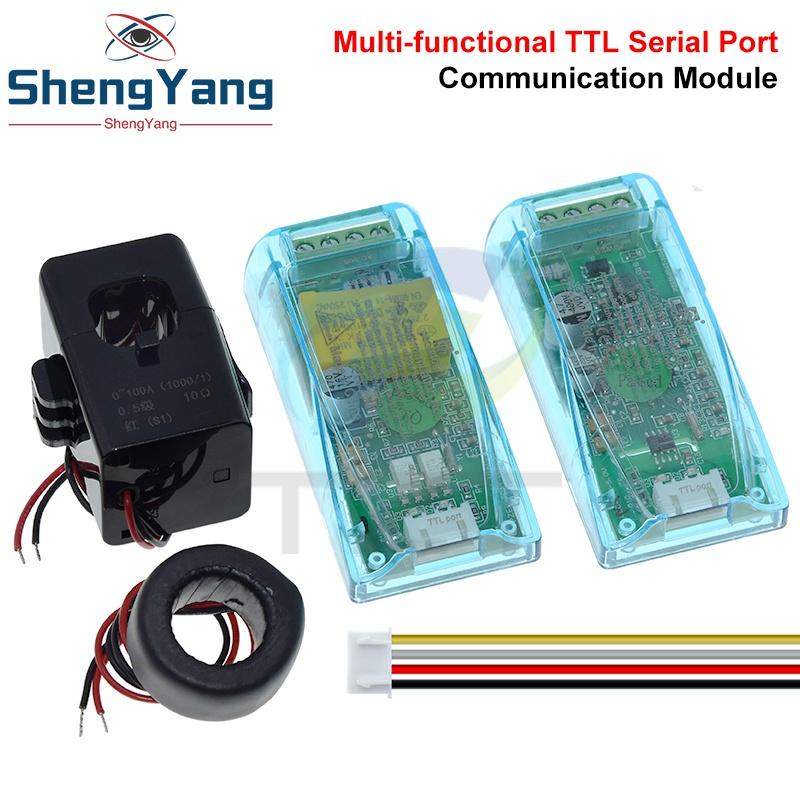 PZEM-004T 0-100A 80-260V AC Цифровой многофункциональный измеритель Ватт Мощность Вольт Ампер Ток Тестовый модуль для TTL COM2\COM3\COM4